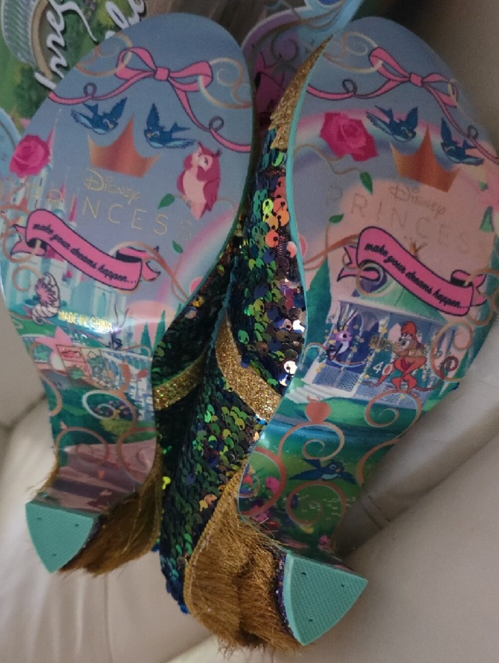 Disney Aladin & Jasmine Shoes Amazing Textures NIB Size 9 - Picture 8 of 15